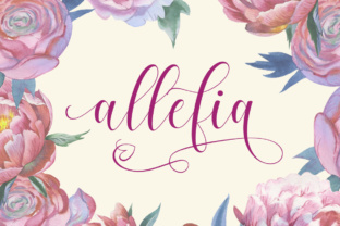 Allefia: A Modern Script Font for Digital Design