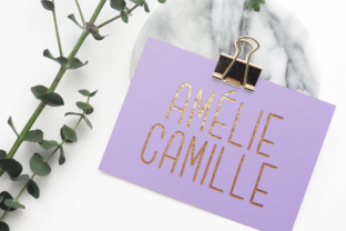 Amélie Camille Font for Branding