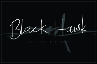 Black Hawk: A Handwritten Typeface for Editorial Design