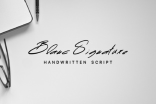 Blanc: A Hand-Drawn Script Font for Signature Logos