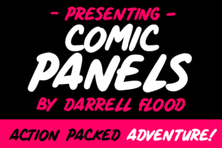 Comic Panels Font for Crafters