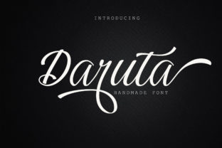 Daruta: A Modern Script Typeface for Web Design