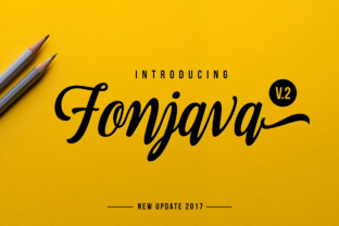 Fonjava: A Painterly Script Font for Editorial Design
