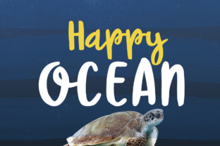 Happy Ocean: A Handwritten Font for Editorial Design