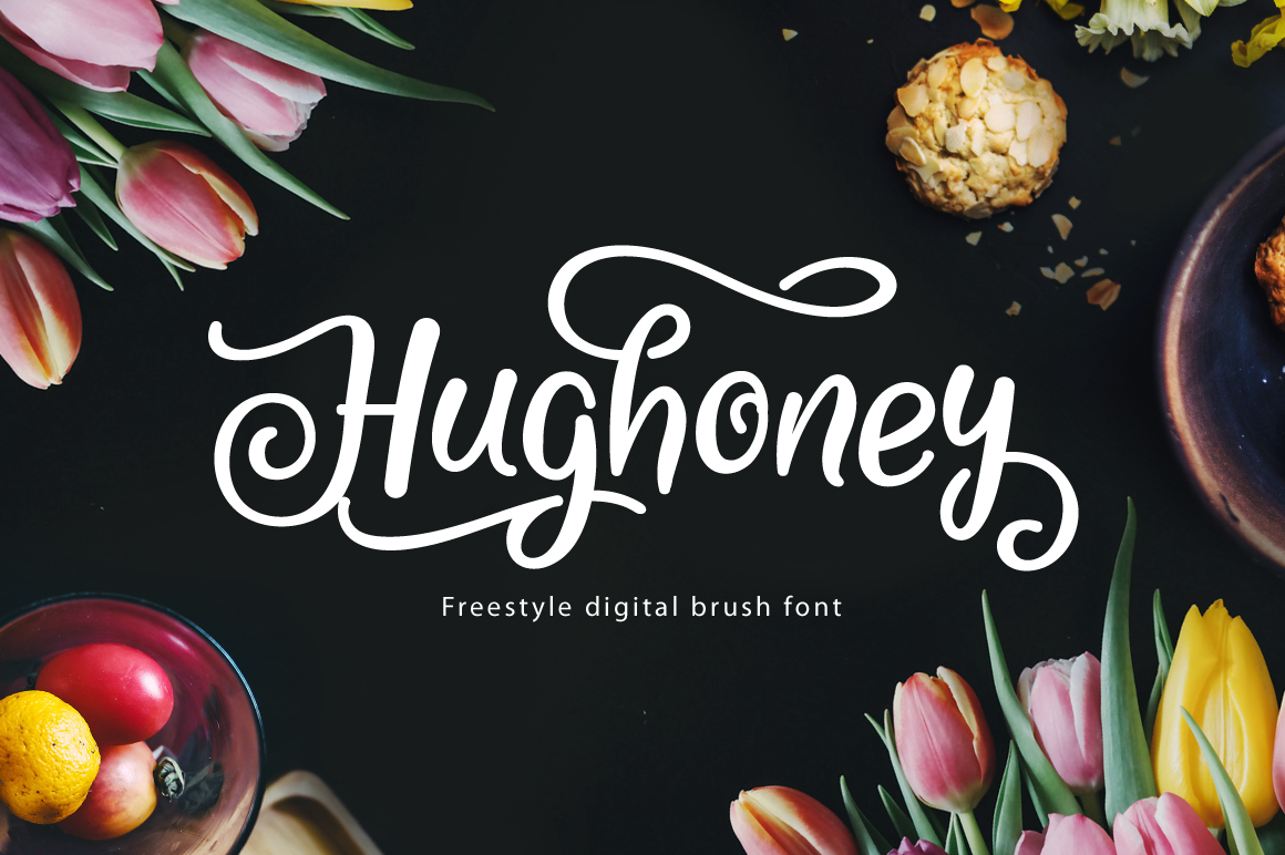 Hughoney: A Graceful Script Font for Web Design