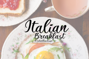 Italian Breakfast Font for Handmade Brands