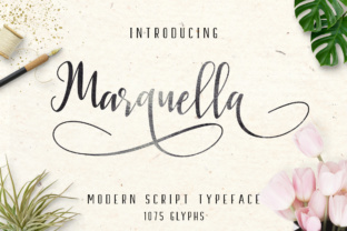 Marquella: A Script Font for Editorial Design