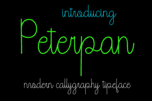 Peterpan: A Handwritten Font for Editorial Charm