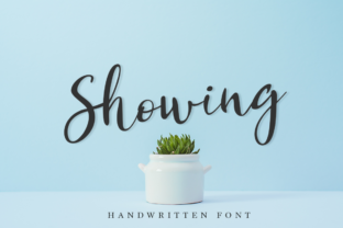 Showing: A Modern Script Font for Fresh Branding