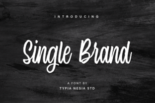 Single Brand Font: Hand-Lettered Charm for Makers