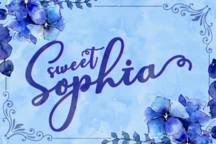 Sweet Sophia: A Handwritten Script Font for Makers